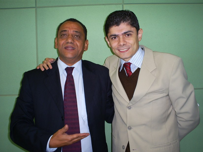 Geraldo e Dinho: no plenário, disputa. Fora, respeito. (foto: Allan Nóbrega)